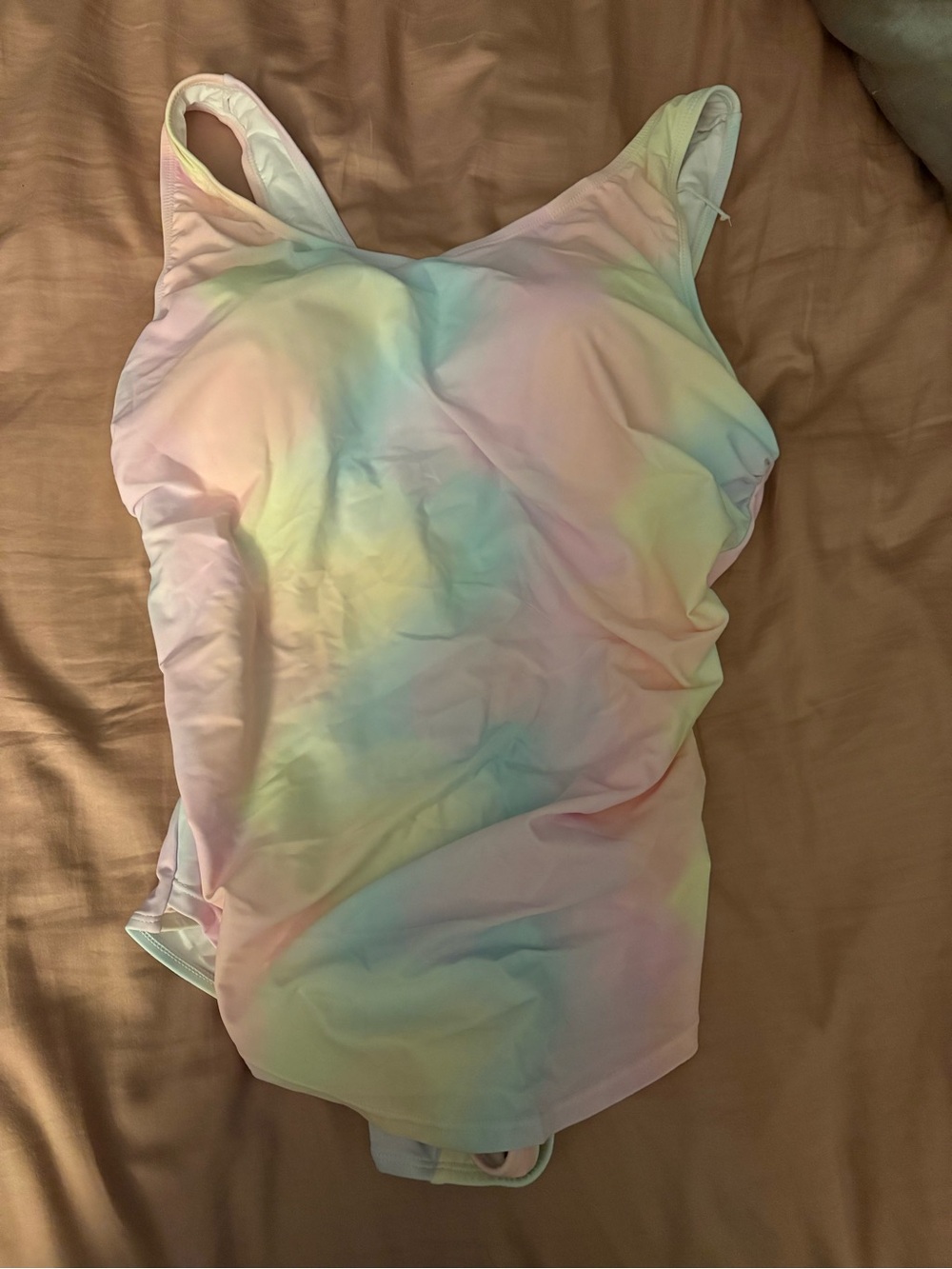 Pastel Tie-Dye One-Piece Swimsuit - Multicolor